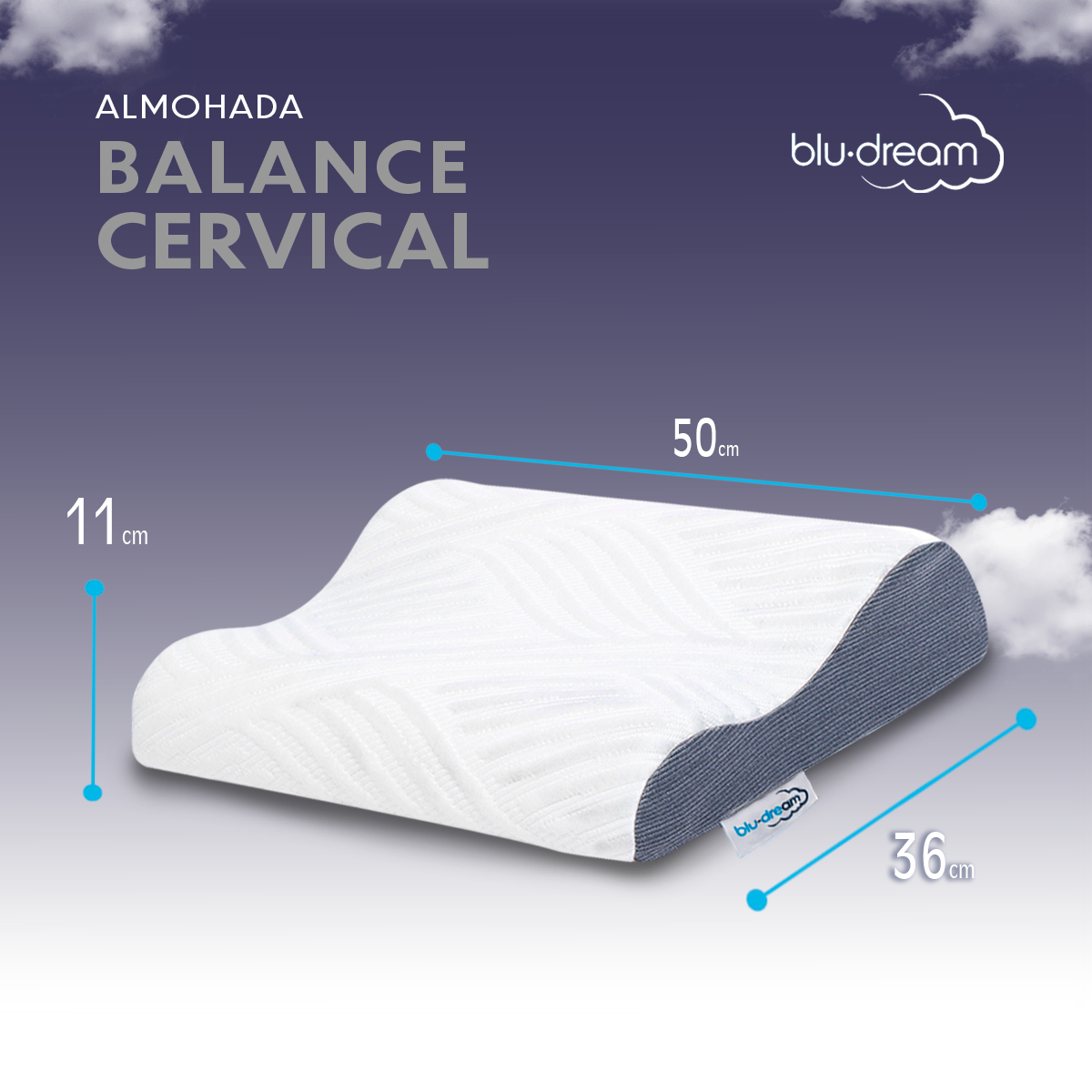 Almohada Memory Foam Balance Cervical