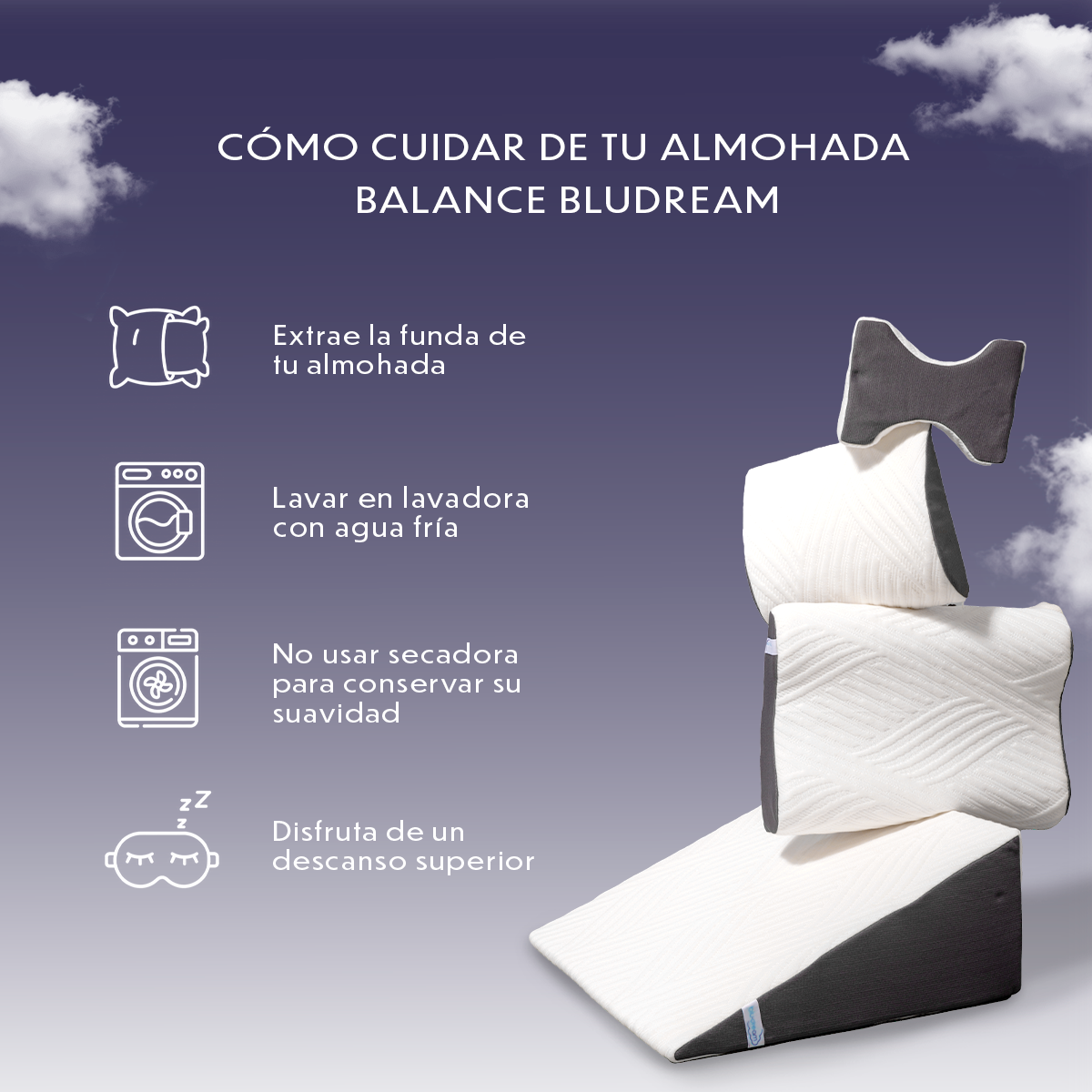 Almohada Memory Foam Balance Cervical
