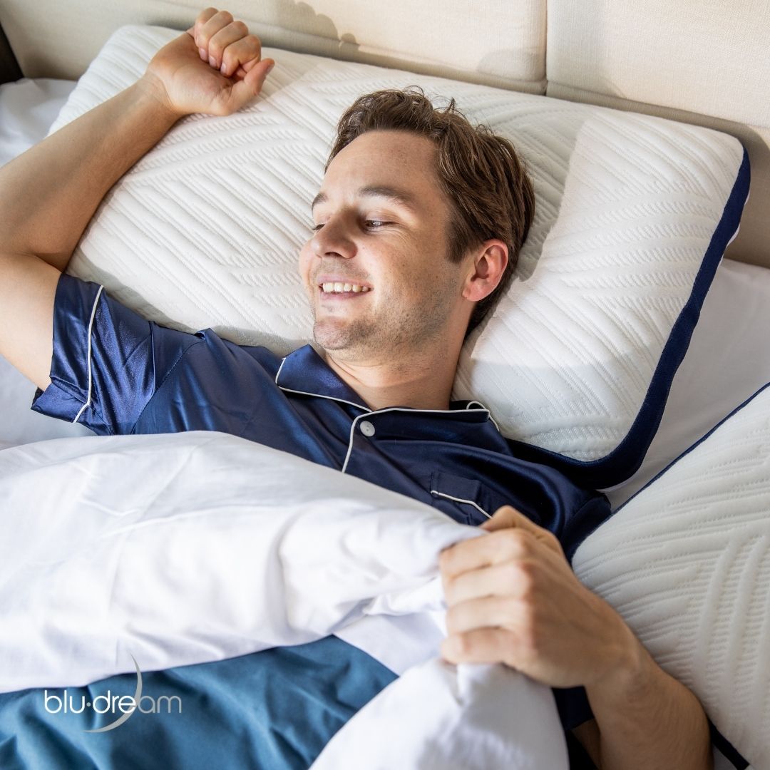 La Almohada BluDream King Size elaborada de Memory Foam con tecnología Fresh+ y funda lavable.