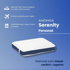 Nuestro tamaño Travel Friendly. La Almohada BluDream Personal contiene memory foam y tecnología Fresh+, para viaje o uso diario. Diseñada para mayor confort y soporte.