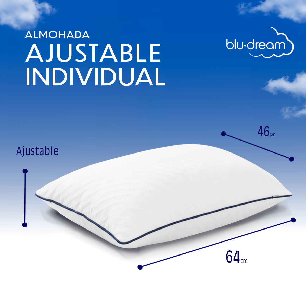 Almohada Memory Foam Ajustable Serenity Individual