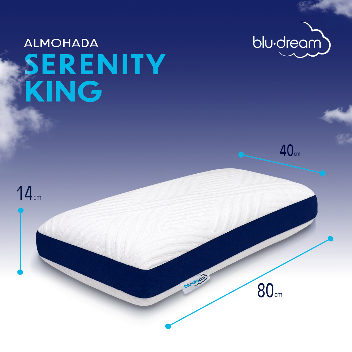 Almohada Memory Foam Serenity King Size