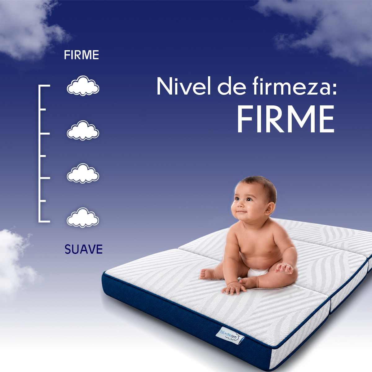 Colchón de Cuna Plegable de Viaje Para Bebé