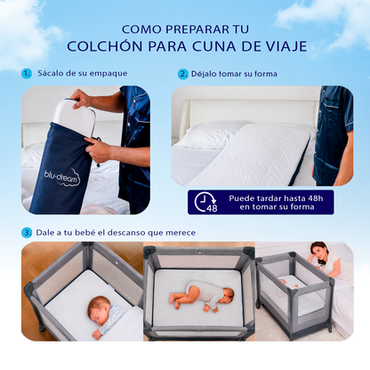 Colchón De Bebé Cuna De Viaje