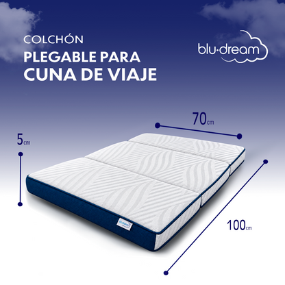 Colchón de Cuna Plegable de Viaje Para Bebé