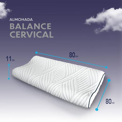 Almohada Memory Foam Ortopédica Balance Cervical Premium
