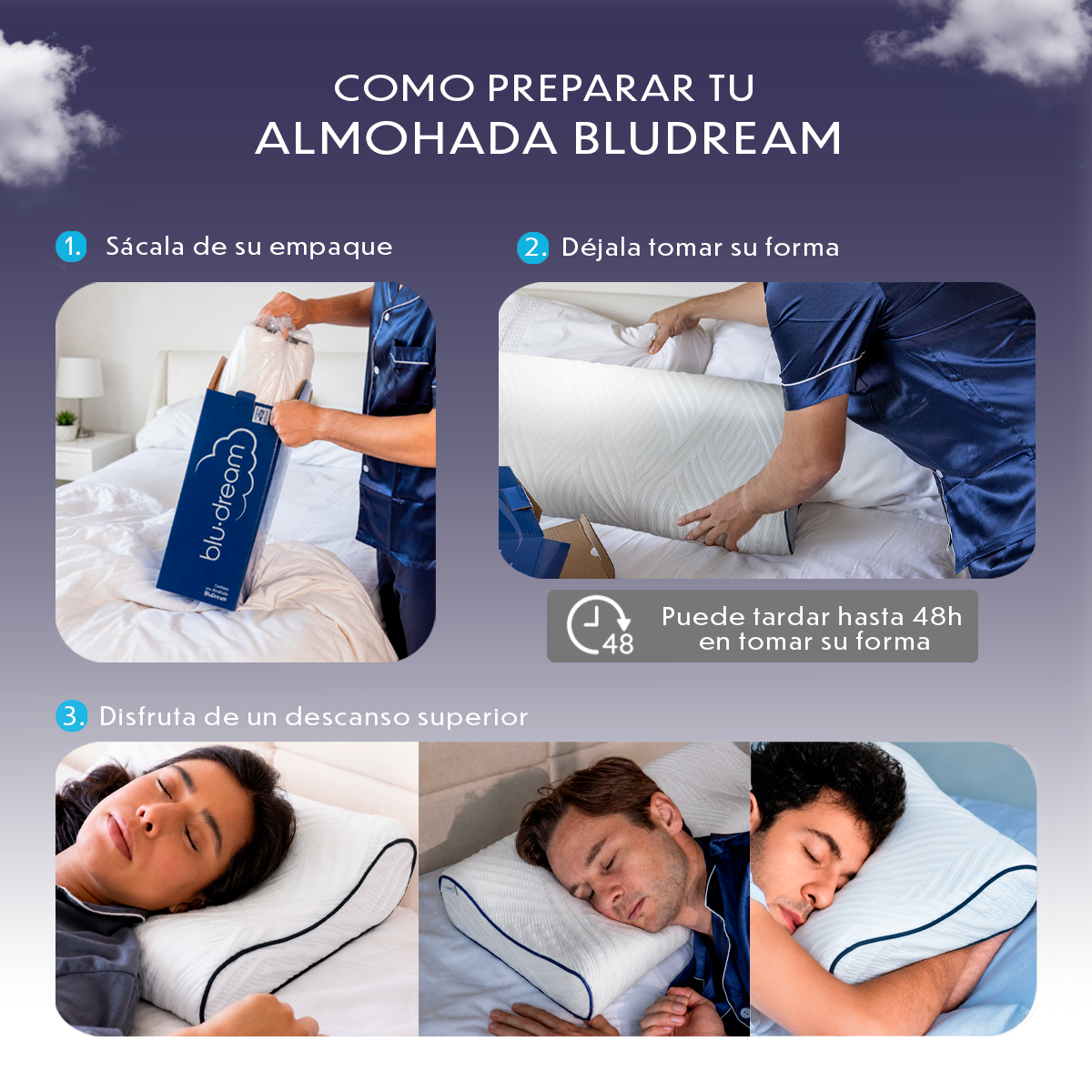 Almohada Memory Foam Ortopédica Balance Cervical Premium