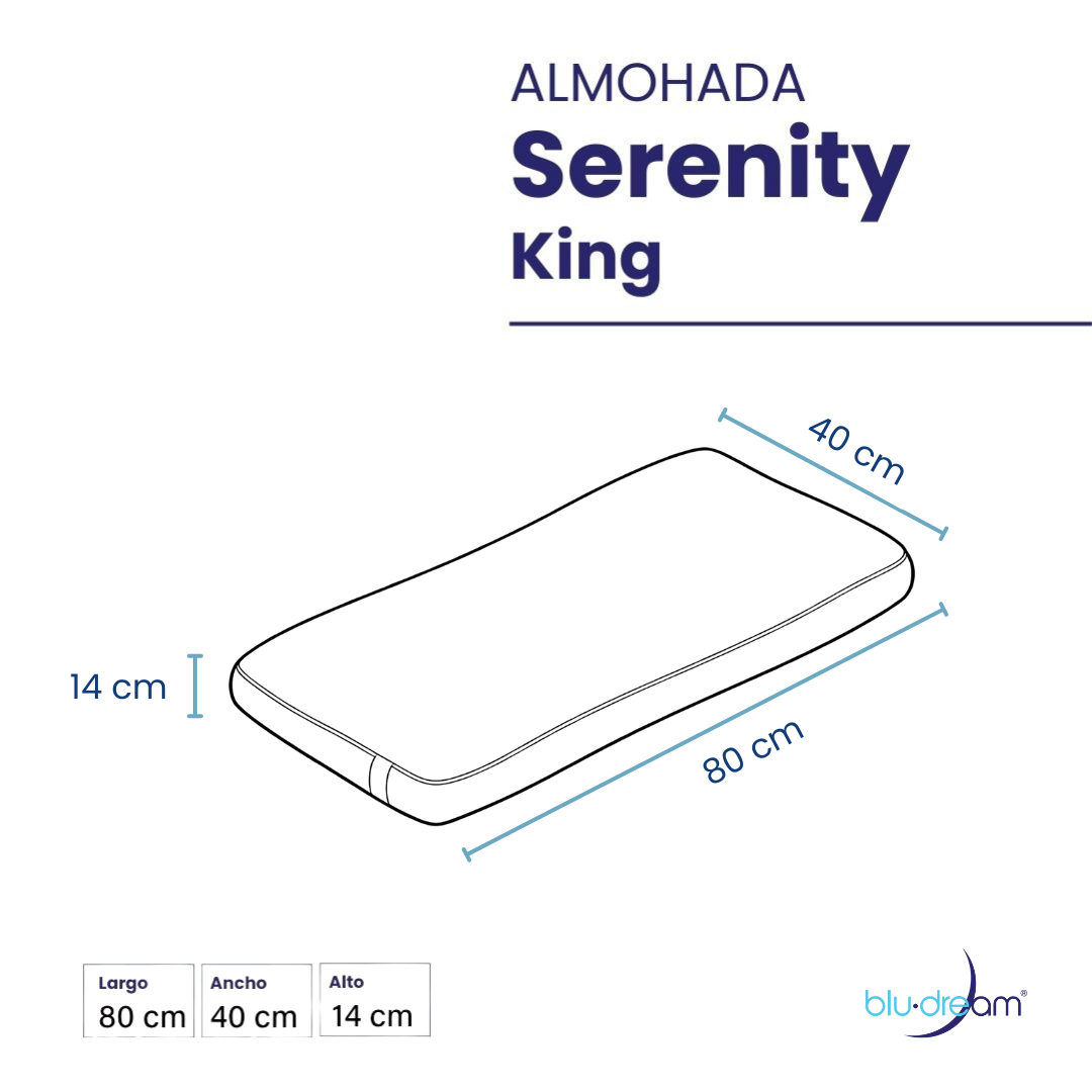 2 Pack Almohada Memory Foam Serenity Individual