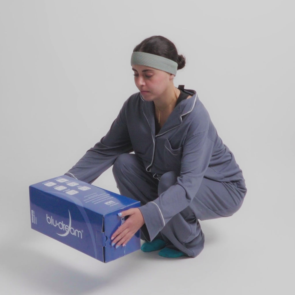 Almohada BluDream Individual CoolRest de memory foam con tecnología de enfriamiento PCM, proporcionando una sensación fresca y confortable durante toda la noche.